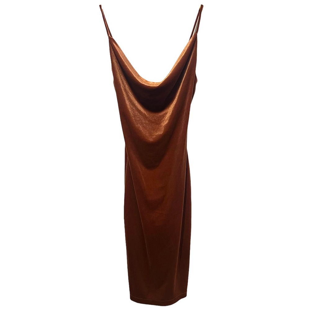 NWT Lovely Day Cowl Neck Velvet Midi dress